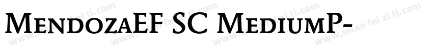 MendozaEF SC MediumP字体转换